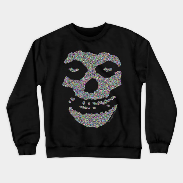 The Crimson Ghost Skull - Static Crewneck Sweatshirt by RainingSpiders